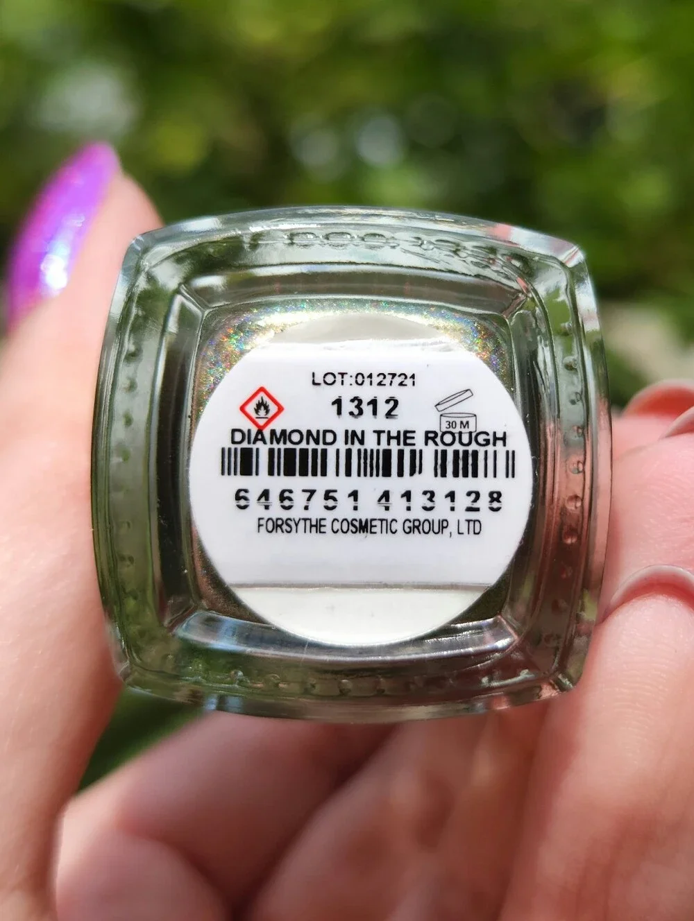 Color Club 🌈 Diamond In The Rough ✨️ Linear Holographic Olive Polish